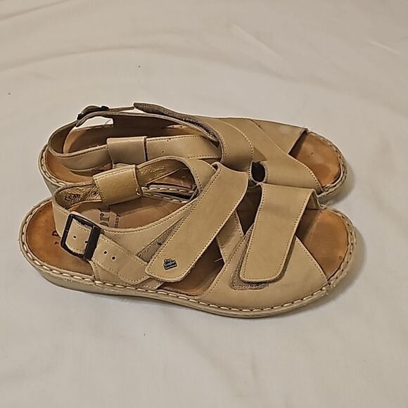 Finn Comfort Sandals Tan Fisherman Leather size 40 (10 us) - Picture 2 of 7